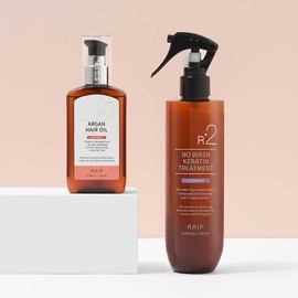 Lyph Laip R3 Argan Hair Oil Essence + R2 No-Wash Treatment 2-Piece Set / 라입 R3 아르간 헤어 오일 에센스 + R2 노워시 트리트먼트 2종 세트