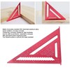 Woodworking Triangle Aluminum Alloy Red Corrosion Resistance Clear Scale Carpentry