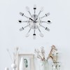 Stainless Steel Cutlery Clock Knife and Fork Spoon Wall Clock