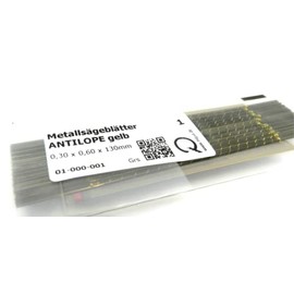Antilope Jewelers Saw Blades #1 Jewelry Making Pack of 144 pcs. Made in Germany