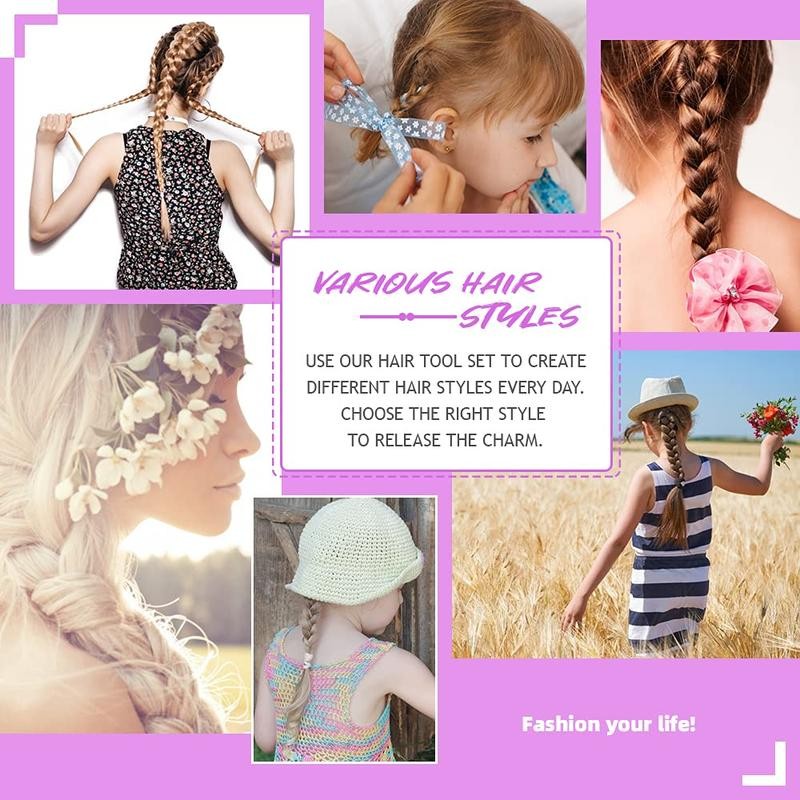 3Pack Hair Loop Tool Set with 2PCS French Braid Tool