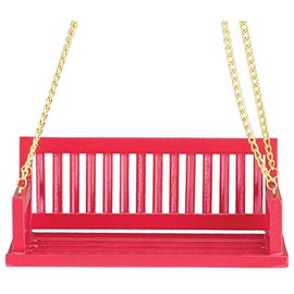 Classics by Handley Dollhouse Miniature Red Porch Swing