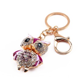 Garosa Crystal Key Ring Cover Sparkling Key Ring for Purse Pendant Handbag Bag Decoration Gift, colour