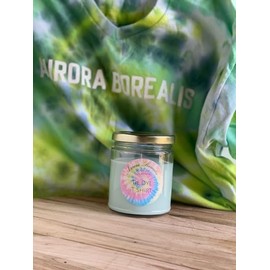 Tie Dye T-Shirt Hand Poured Scented Soy Candle/Certified Clean Scent/ 35-40 hr Burn time