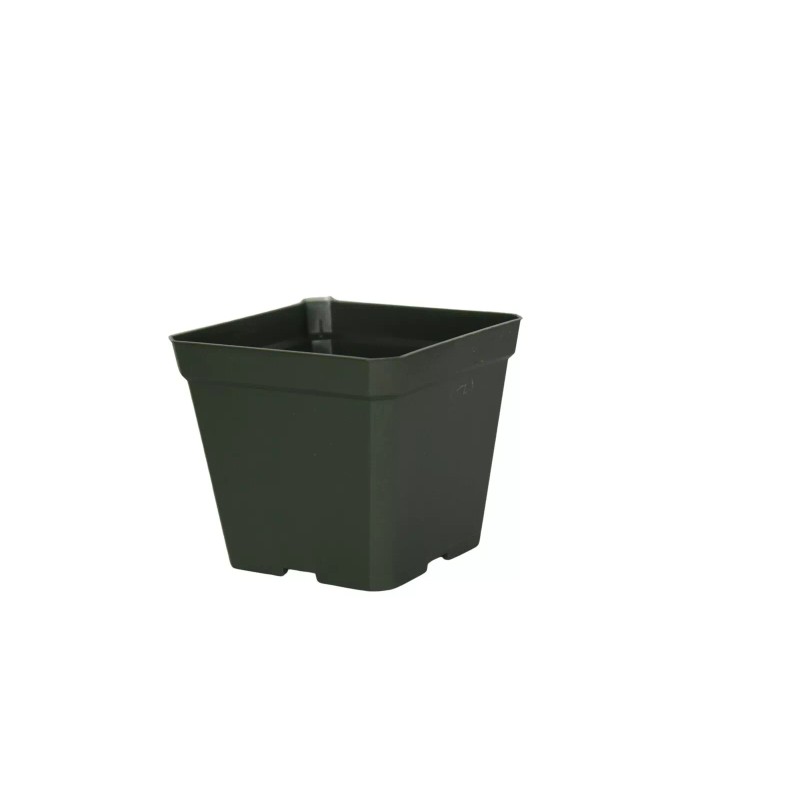 Dillen 3.875 inch Square Green Firm Nursery Pots - SET