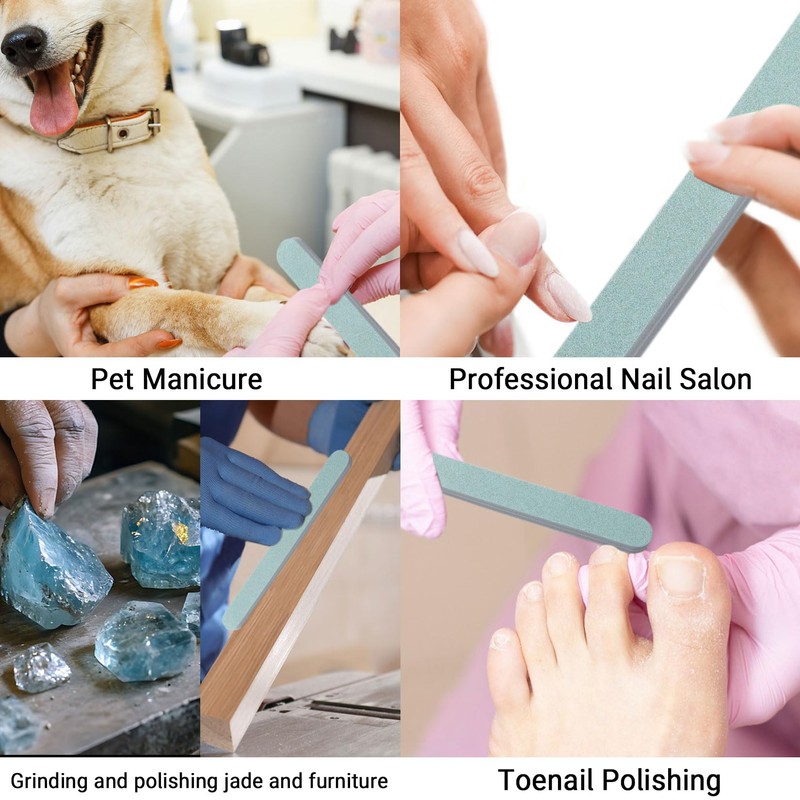 Professional Nail Buffer 600/3000 Grit Nail Files, Fingernail Smoother and