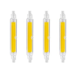 Edearkar R7S 118mm LED Bulb 15W J Type T3 Double Ended LED Dimmable COB Flood Light(150W Halogen Equivalent),118mm J-Type Natural White 4000K, R7S Floodlight, 110-140V, Pack of 4