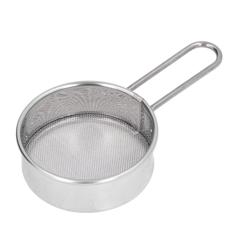 Mini Stainless Steel Flour Sifter, Round, 40 Mesh, Professional Small