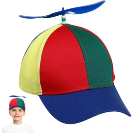 INOOMP Rainbow Propeller Hat Adult Helicopter Hat Baseball Hats Reflective Outdoor Hat Breathable