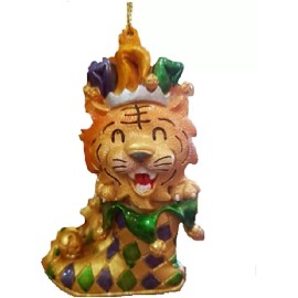 Unspecified Tiger Fleur De Lis Ornament boot jester Christmas Tree LSU Mardi Gras