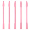 5 Pcs Eyebrow Sticks, Silicone Waxing Applicator Non-stick Wax Spatulas