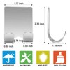 Razor Holder Shaver Hook Hanger Stand(2 Pack)Self Adhesive Stainless Steel