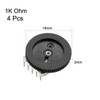 uxcell 1K Ohm Dial Wheel Potentiometer for Stereo Volume Control