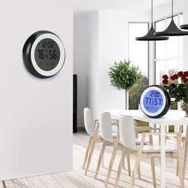 01 02 015 Reloj electrónico, de tamaño pequeño, fácil de Transportar, Reloj, cuélguelo en la Pared con Bloque magnético, para la decoración del hogar de la Oficina en el hogar