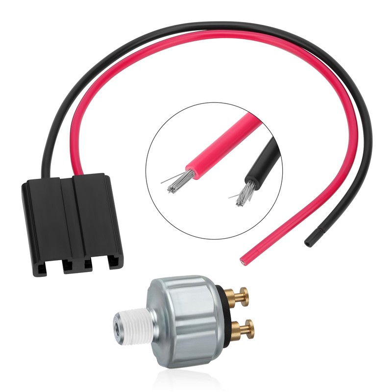 M MATI Brake Switch Stoplight Pressure Switch & Pigtail Wire