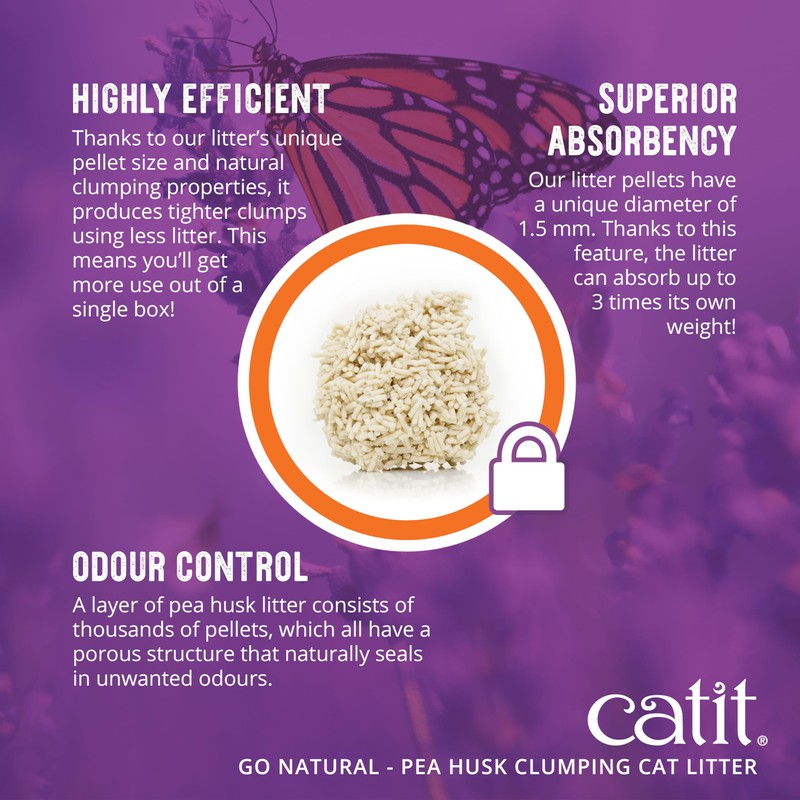 Catit - Go Natural Pea Husk Clumping Cat Litter -