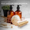 Wooden Nail Brush, Double-Sided Nail Scrubbing Brush with Firm Plastic