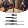 4PCS Woodworking Square Drill Bits Set HSS Wear Resistant 1/4in