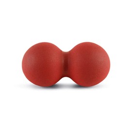 BakBalls - Relieve Back Pain & Stiff Neck - One Piece Rubber Device - Portable & Easy to Use at Home/Office/Car - Red