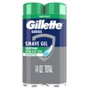 Gillette Series 3X Action Shave Gel, Sensitive Twin Pack, 7