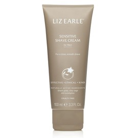 Liz Earle Sensitive Shave Cream for Men with Eucalyptus Essential Oil and Lavendar Essential Oil, for All Skin Types, 100ml