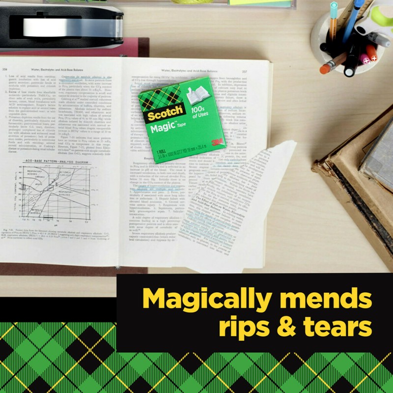Scotch Magic Tape with Scotch Desktop Dispenser, 6 Rolls of