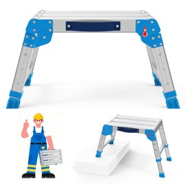 Loyoda 600lbs Work Platform, Foldable Step Stool with One-Click Folding and 3 Adjustable Heights, Perfect for RV Cleaning, Home Painting and Reaching High Places.