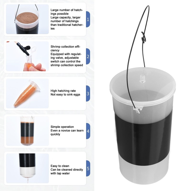 Brine Shrimp Eggs Incubator Automatic Large Capacity Shrimp Hatching Kit