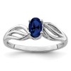 Solid 925 Sterling Silver Created Sapphire Blue September Gemstone Engagement