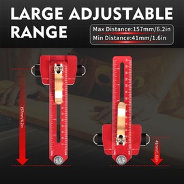 Vicrays Thin Jig Table Saw - Extended Woodworking Tools Rip Tablesaw Fence Guide Compatible with Saw Router Band and Table Saw Accessories for Repetitive Narrow Strip Cuts Works