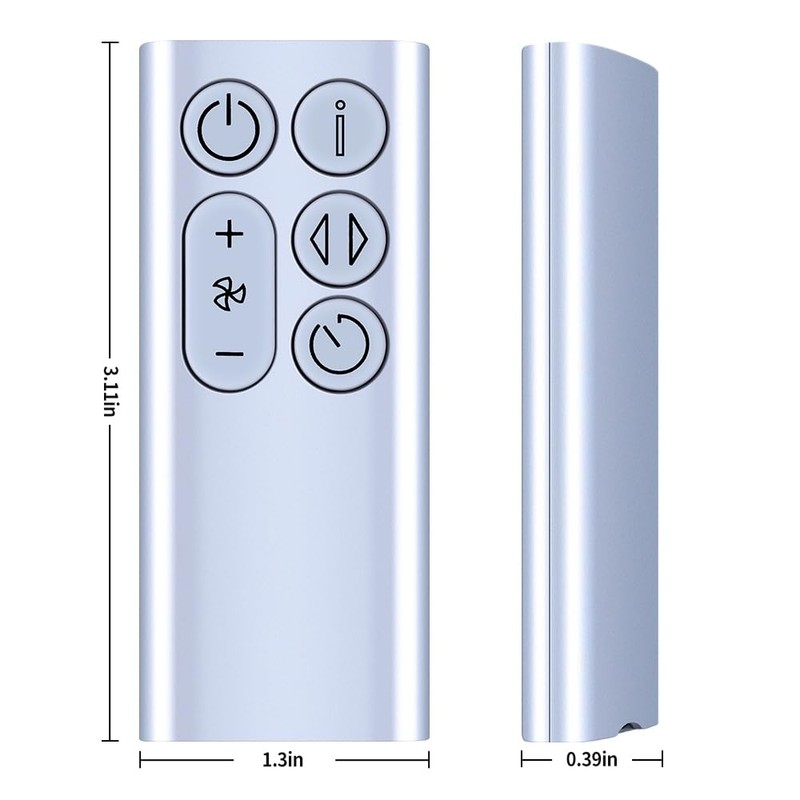 Neu Ersatz Fernbedienung für Dyson BP01 Pure Cool Purifying Fan(Silber)