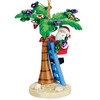 Cape Shore Santa Decorating Palm with Lights Ornament, 3.5-inches Height,