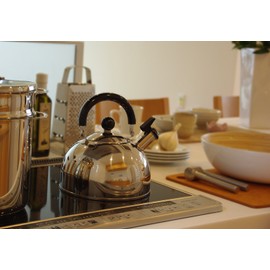 Tafuco A-2279 Kettle, Whistling Kettle, 0.7 gal (2.5 L), Induction Compatible, Ultra Series, Triple Layer Steel, Made in Japan