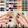 12 Sheets Halloween & Christmas Nail Polish Stickers Full Wraps,