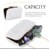 SUKUTU Feather Evening Bag for Women Shoulder Acrylic Box Bag