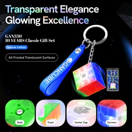 CuberShop GAN 330 10th Anniversary Keychain Cube