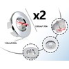 KAPSING Pack of 2 Sink Overflow Covers, Round Brass Kitchen