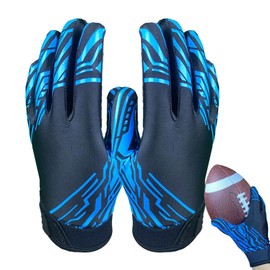 Gloves for Football - 1 Pair Soccer Goalkeeper Mitts - Football Gloves Youth Football Gloves Tacky Football Gloves for Men