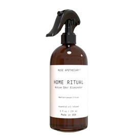 Muse Apothecary Home Ritual Active Odor Eliminator Spray - Odor Eliminator for Home - Furniture Deodorizer Spray & Bathroom Odor Eliminator - Essential Oil Air Freshener - 8oz, Mediterranean Citrus 1