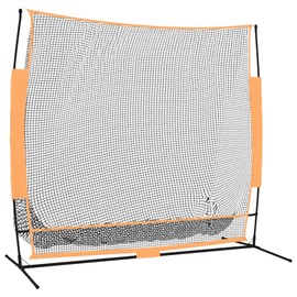FAMIROSA Golf Practice Net Black and Orange 84.6"x42.1"x85" Polyester,Weight:12.17lbs,93753