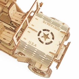 3D Wooden Puzzle - Wood Crafts Mechanical Off-Road Vehicle Building Model Kits - Wooden STEM DIY Brain Teaser Puzzle - Off-Road Vehicle 3D Puzzle Birthday Gifts Christmas