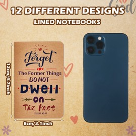 24 Pcs Spanish Bible Verse Study Journal Small Prayer Journal Pocket Religious Notebook Regalos Cristianos En Español Para Mujer Christian Gift for Women Office School Supplies (Classic)