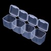Caja Organizadora para Pedrería 28 Rejillas Transparente Cajas de Almacenamiento