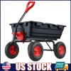 MERXENG 800 Lbs Heavy-Duty Poly Garden Dump Cart, Utility Dump