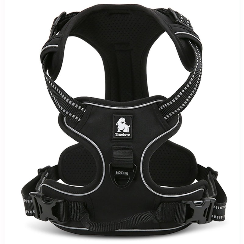TRUE LOVE Adjustable No-Pull Dog Harness Reflective Pup Vest Harnesses