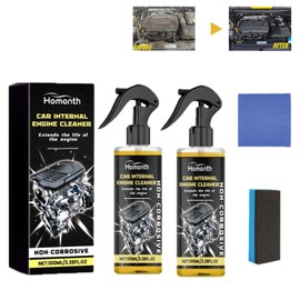 Hzutloer Engine Cleaner Spray- 6.76 Fl. oz（200ML）, Car, Pickup, Van, Motorcycle,Automotive and Machine Engine Cleaner, Removes Dirt, Grime,Grease Remover