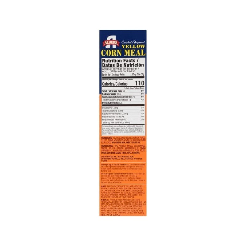 Albers Yellow Corn Meal, 40 OZ (Pack of 4)