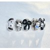 [Premium handmade embossed nails] Black dog nails - Coffin Egg