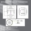 LiLDiHo CPAP Machines Motor Compatible with ResMed S9/S10 Series -