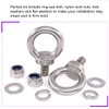Swpeet 8 Pieces 304 Stainless Steel M12 Male Thread Lifting